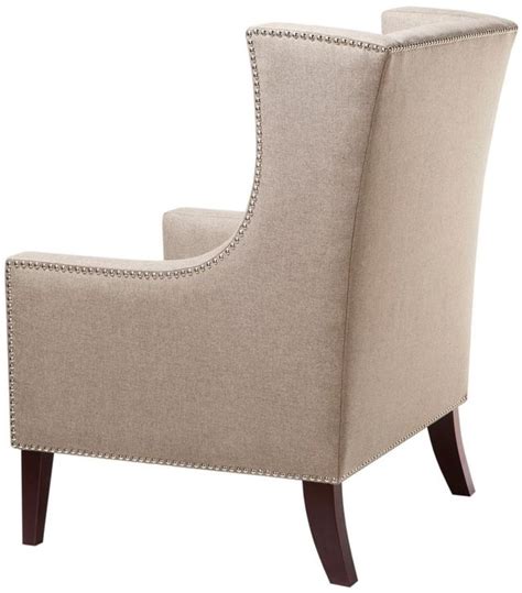 Olliix By Madison Park Taupe Barton Wing Chair Bob Mills Furniture