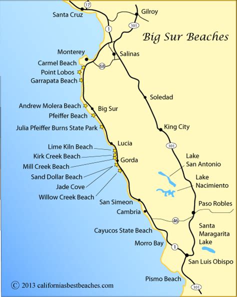 Sep 15, 2017 · this is one of home­r's top hikes. pfeiffer beach big sur on map | Map showing the Big Sur ...