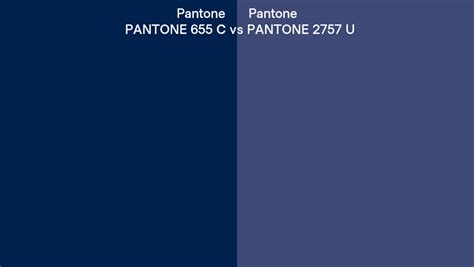 Pantone 655 C Vs Pantone 2757 U Side By Side Comparison