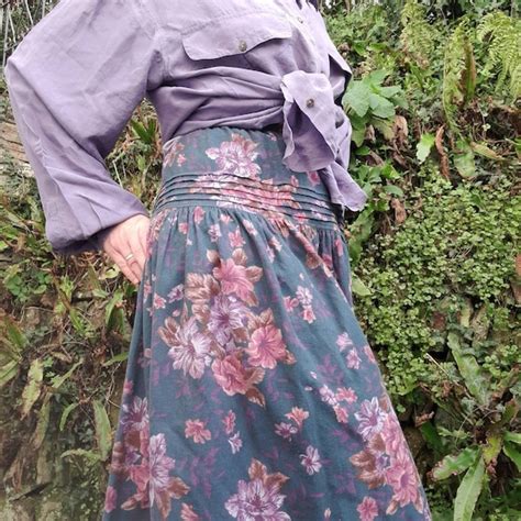 Cottagecore Laura Ashley Prairie Skirt In A Lovely Fl Gem