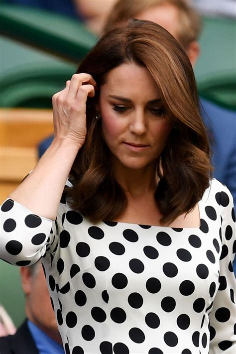 The Duchess Of Cambridge Showcases Shorter Hair At Wimbledon Kate