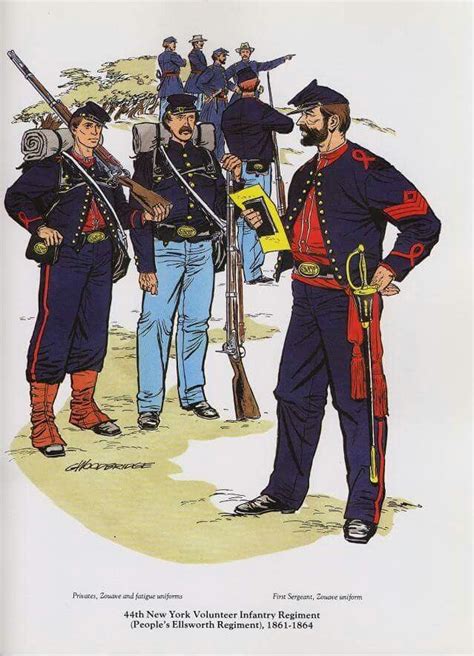 The 44th New York Infantry Civil War Art Civil War Unit Civil War