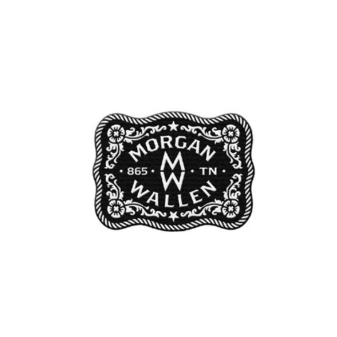 Black Buckle Patch Official Morgan Wallen Online Store