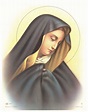 Virgin Mary – 1930’s N. G. Basevi Lithograph 4027 | Virgin mary ...