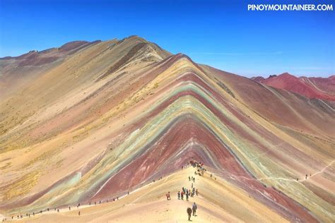 Hiking Up Vinicunca Rainbow Mountain Of The Peruvian Andes