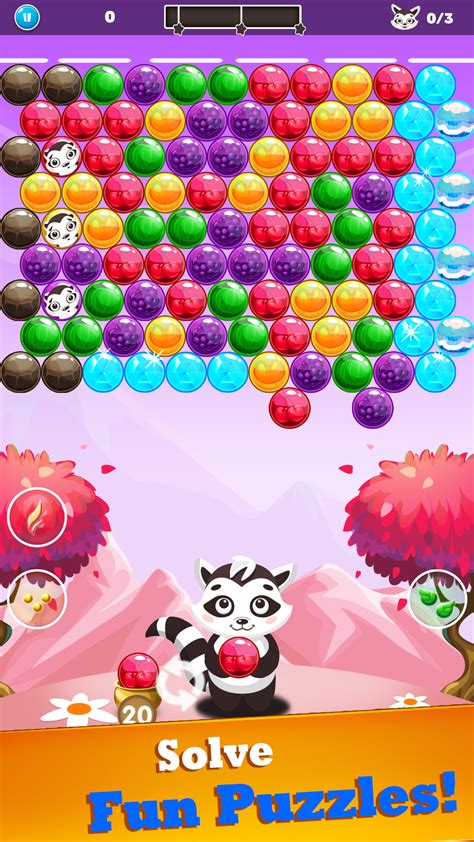 Bubble Shooter Raccoon Bubble Shoot Bubble Pop Games For Kindle Fire