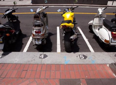 Should be available in flat or gently sloping. Boston makes way for on-street motorcycle, scooter parking ...