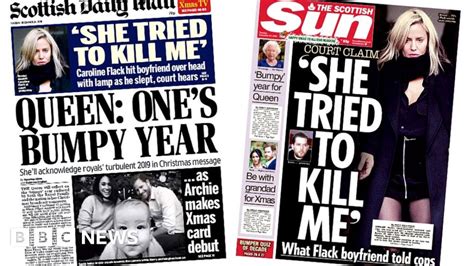 Scotlands Papers Queens Bumpy Year And Flack Assault Charge Bbc News