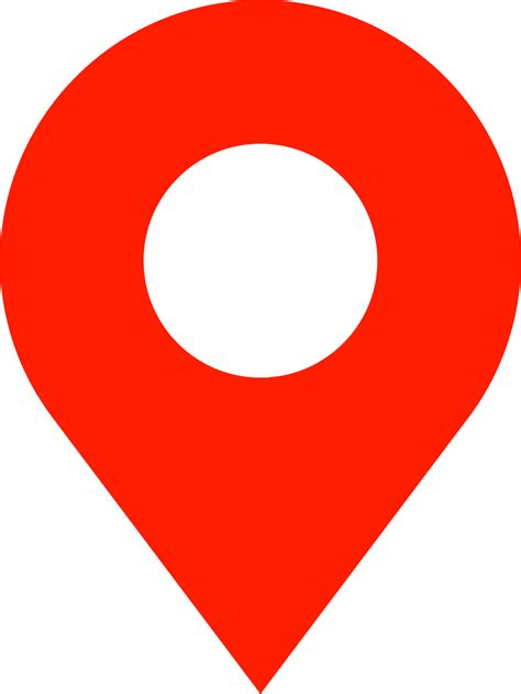 Map Location Pin Icon In Red Colors PNG