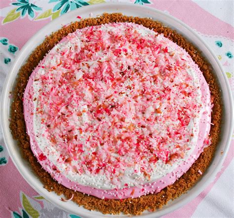 Pink Pie They Used Coconut Think I Might Stick With Sprinkles For The Final Touch Pink