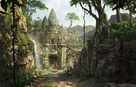 Image Result For Jungle Temple Game Art Landscape Scenery Fantasy