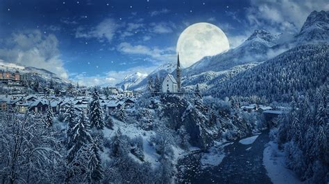 City Frozen In Winter Wallpapers Wallpaper Cave