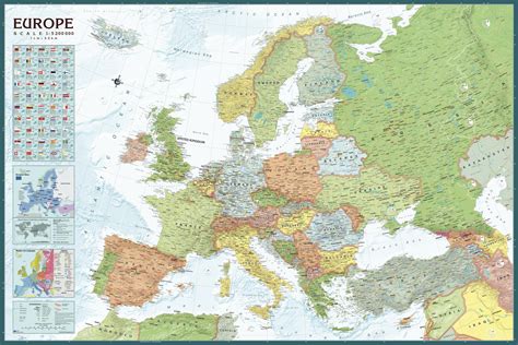 Agt Geocenter Political Europe Wall Map Mapsherpa