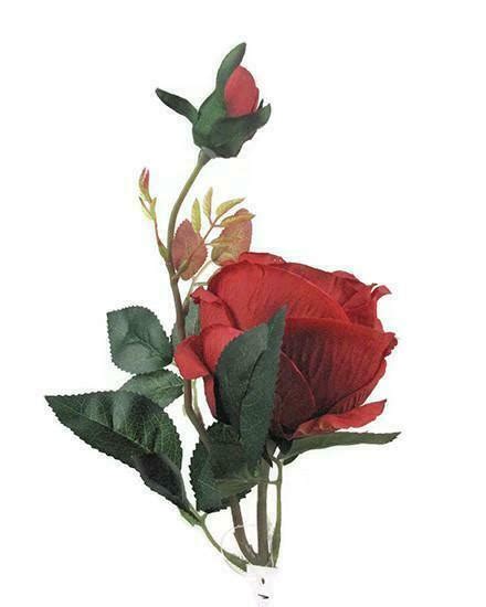single rose short stem hf1018 rd p 6714496641 silkflora artificial flowers