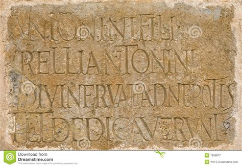Roman Latin Inscription Royalty Free Stock Photography - Image: 7859877
