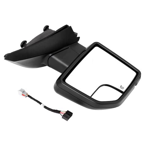 Tebru Car Mirror Outside Right Side Mirror Electric Black Fit For Ford