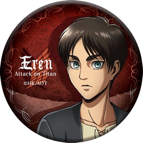 Attack On Titan Anime Ver Can Badge Set Eren And Jean