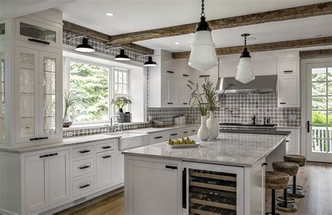 Updated Home In New York Has A Delightful Modern Farmhouse Aesthetic Transitional Kitchen