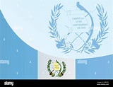Bandera de Guatemala, plantilla para el premio, documento oficial con ...