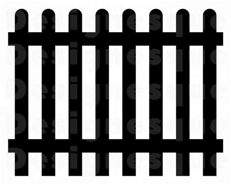 Fence Svg Wooden Fence Svg Wooden Fence Clipart Fence Files Etsy In
