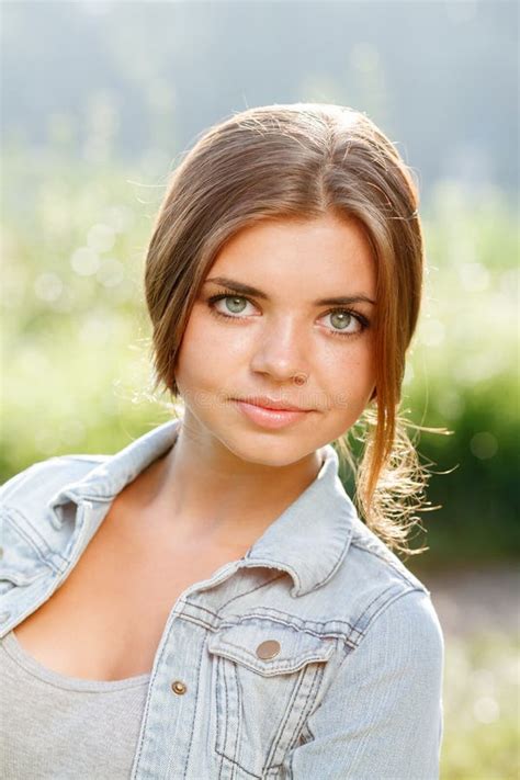Beautiful Teenage Girl Stock Photo Image Of Jean Female 34227608