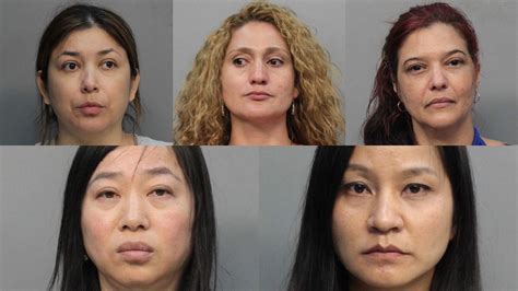 Hialeah Police 5 Women Busted For Running Illegal Massage Parlors In