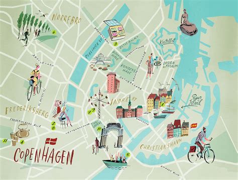 Nik Neves Copenhagen Map Lonely Planet Mag Uk Tourist Map