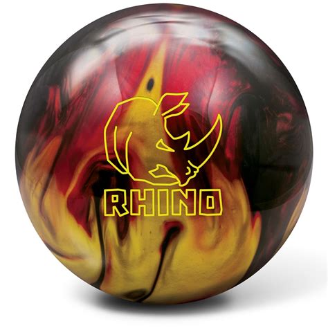Brunswick Rhino Reactive Bowling Ball Redblackgold Pearll Free