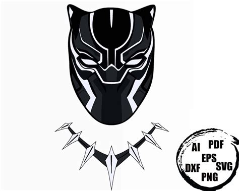 1 Black Panther Vector Chadwick Boseman Art Illustration Etsy