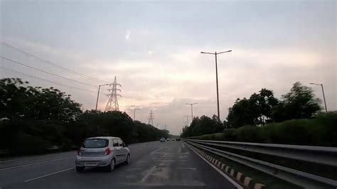 Driving On Noida Greater Noida Expressway Uttar Pradesh Delhi Ncr