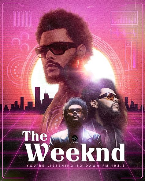 The Weeknd Poster Dawn Fm In 2022 The Weeknd Poster Pop Posters