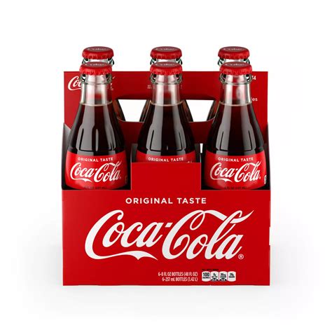 Coca Cola Classic Coke 8 Oz Glass Bottles Shop Soda At H E B