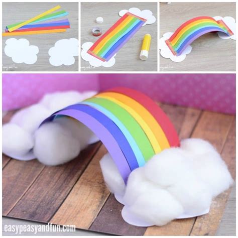 Simple 3d Rainbow Paper Craft Rainbow Crafts Rainbow Crafts Kids