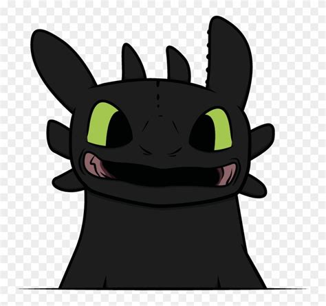 Smiling Toothless By Kachiwho Toothless Vector Png Full Size Png