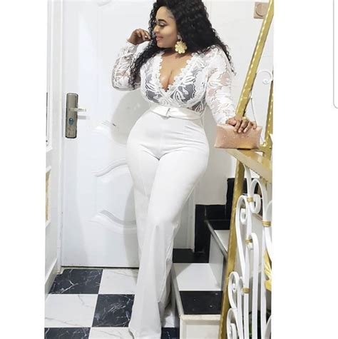 actress biodun okeowo ‘omo butty wows in cleavage baring white jumpsuit naijaolofofo