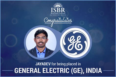 Remarkable Insights From Mr Jayadev Who Got Placed In Ge Isbr Blog