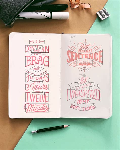 Composition Pages Hand Lettering Hand Lettering Inspiration