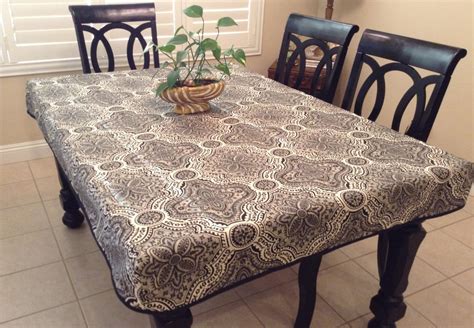 Rustic Print Fitted Tablecloth With Skirt And Doublefold Bias Etsy