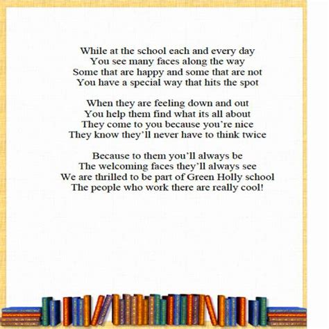 End Of School Year Poem For Staffteachers End Of School End Of