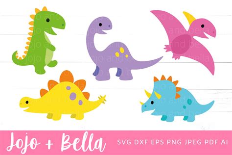 Baby Dinosaur Svg Bundle | Dinosaur Svg (906580) | Cut Files | Design