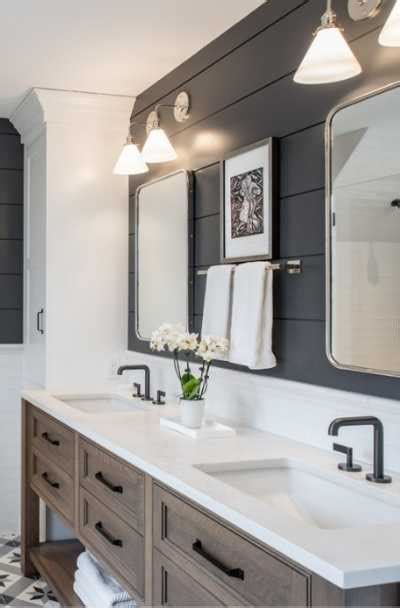 This creates the illusion of a backsplash without the cost of tile installation. 31 Bathroom Backsplash Ideas | Sebring Design Build