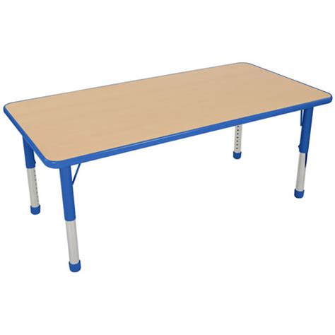 Nature Color Chunky 30 X 60 Table With Adjustable Legs