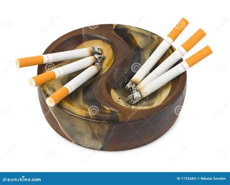 Ashtray And Cigarettes Stock Photo Image Of Nicotine 7732684