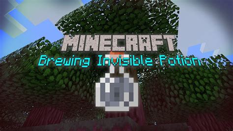 Brew an awkward potion with 1 nether wart. MC Brewing - Invisibility Potion - YouTube
