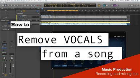 How To Remove Vocal From A Song Easy Logic Pro X Youtube