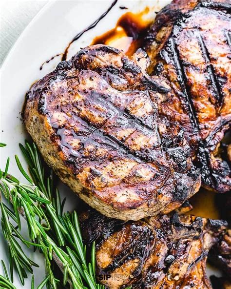 This cut is very lean and doesn't have any connective tissue. Grilled pork chops in a super easy rosemary marinade is the perfect summer time recipe. Simple ...