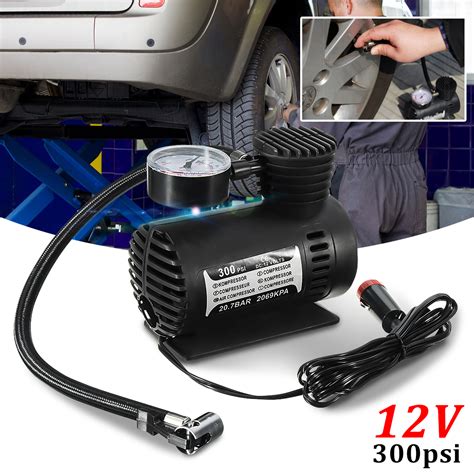 V Psi Pressure Portable Car Tyre Air Compressor Rs Only