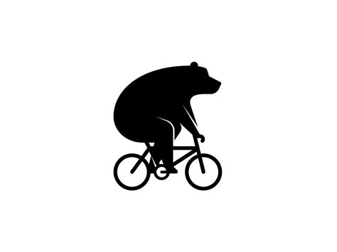 Dribbble Bear Riding Bicycle Dribbble By Eduardo Hiraoka