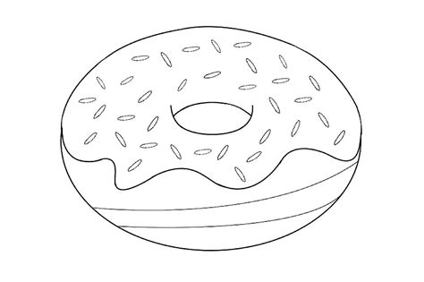 Doughnut Coloring Pages To Download And Print For Free