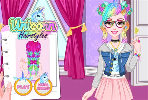 Food processor, induction cooker, ice cream dispenser, slushy dispenser, straws, cake molds Unicorn Hairstyles Game - Play Unicorn Hairstyles Online for Free at YaksGames